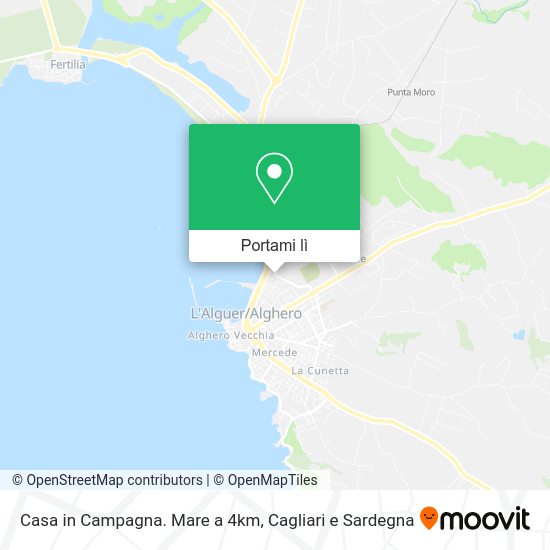 Mappa Casa in Campagna. Mare a 4km