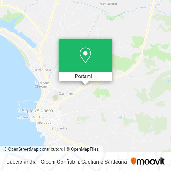 Mappa Cucciolandia - Giochi Gonfiabili