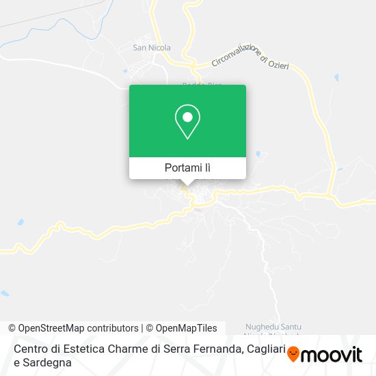 Mappa Centro di Estetica Charme di Serra Fernanda