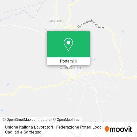 Mappa Unione Italiana Lavoratori - Federazione Poteri Locali