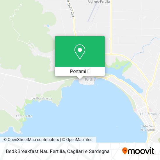 Mappa Bed&Breakfast Nau Fertilia