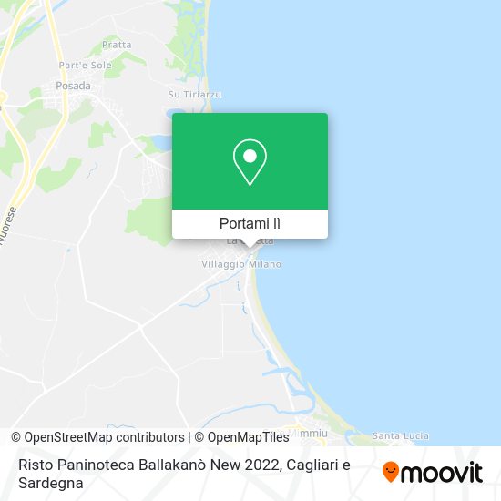 Mappa Risto Paninoteca Ballakanò New 2022