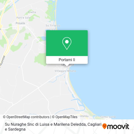 Mappa Su Nuraghe Snc di Luisa e Marilena Deledda