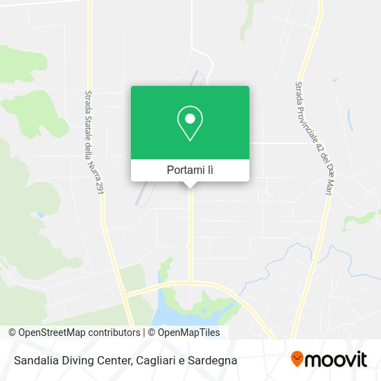 Mappa Sandalia Diving Center