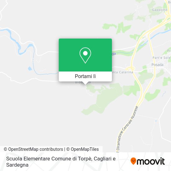 Mappa Scuola Elementare Comune di Torpè