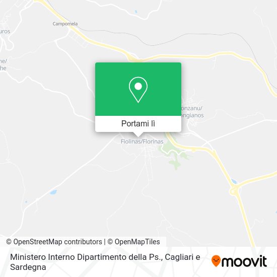 Mappa Ministero Interno Dipartimento della Ps.