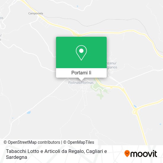 Mappa Tabacchi Lotto e Articoli da Regalo