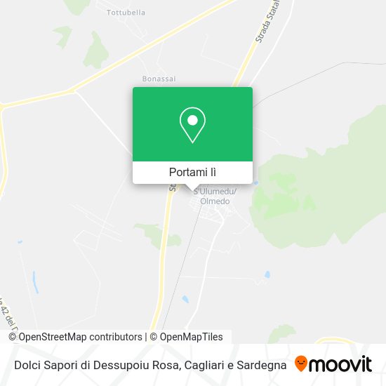 Mappa Dolci Sapori di Dessupoiu Rosa