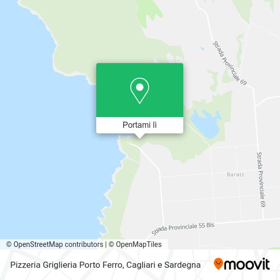 Mappa Pizzeria Griglieria Porto Ferro