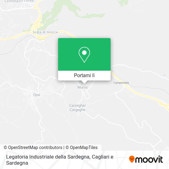 Mappa Legatoria Industriale della Sardegna