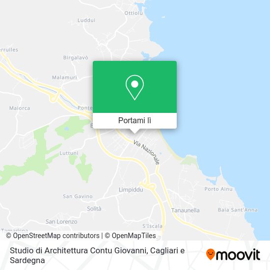 Mappa Studio di Architettura Contu Giovanni