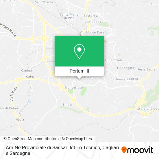 Mappa Am.Ne Provinciale di Sassari Ist.To Tecnico