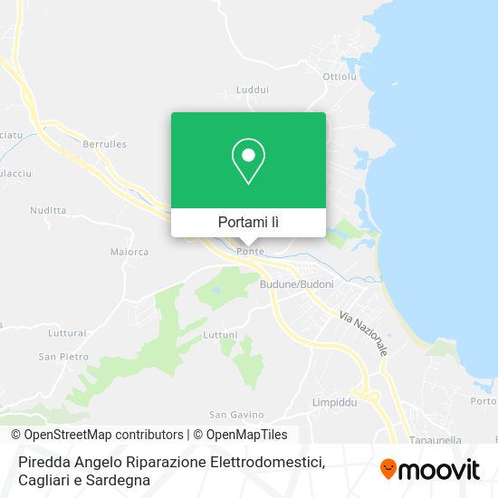 Mappa Piredda Angelo Riparazione Elettrodomestici