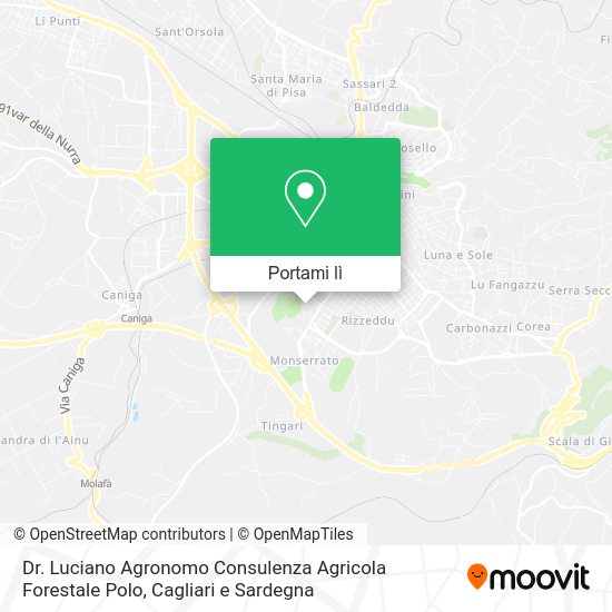 Mappa Dr. Luciano Agronomo Consulenza Agricola Forestale Polo