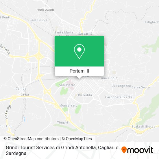 Mappa Grindi Tourist Services di Grindi Antonella