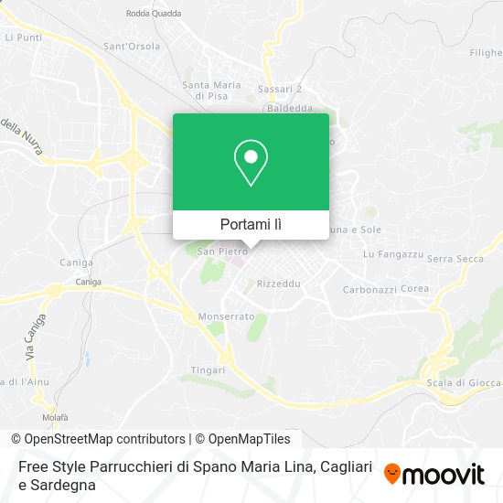 Mappa Free Style Parrucchieri di Spano Maria Lina