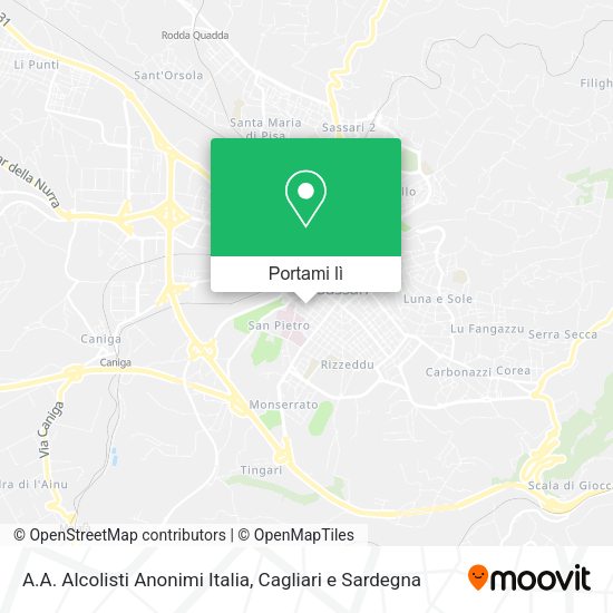 Mappa A.A. Alcolisti Anonimi Italia