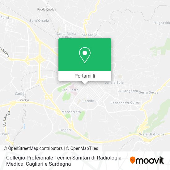 Mappa Collegio Profeionale Tecnici Sanitari di Radiologia Medica