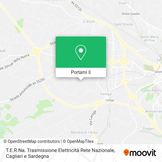 Mappa T.E.R.Na. Trasmissione Elettricità Rete Nazionale
