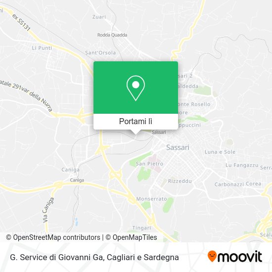 Mappa G. Service di Giovanni Ga