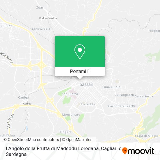 Mappa L'Angolo della Frutta di Madeddu Loredana