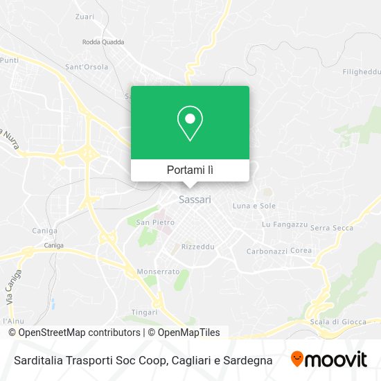Mappa Sarditalia Trasporti Soc Coop