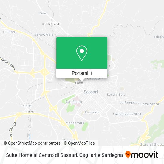Mappa Suite Home al Centro di Sassari
