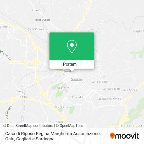 Mappa Casa di Riposo Regina Margherita Associazione Onlu