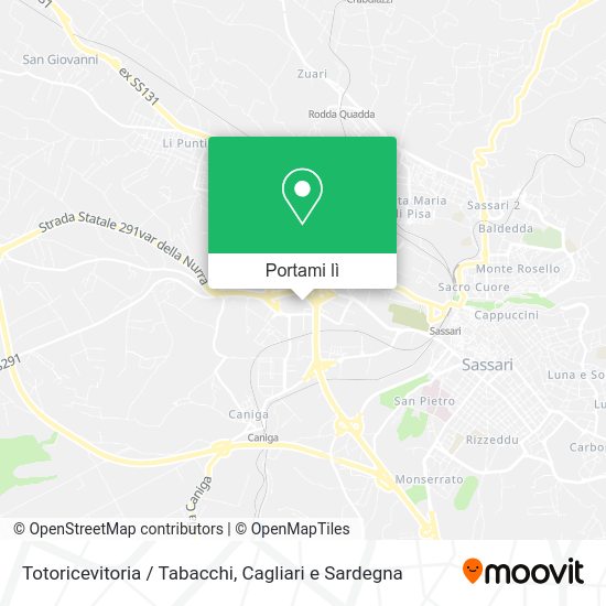 Mappa Totoricevitoria / Tabacchi