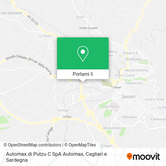 Mappa Automax di Putzu C SpA Automax