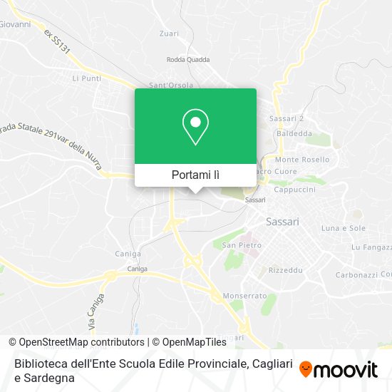 Mappa Biblioteca dell'Ente Scuola Edile Provinciale