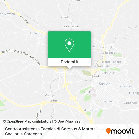 Mappa Centro Assistenza Tecnica di Campus & Marras