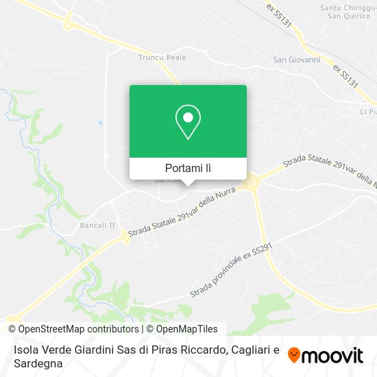 Mappa Isola Verde Giardini Sas di Piras Riccardo