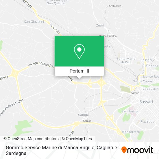 Mappa Gommo Service Marine di Manca Virgilio