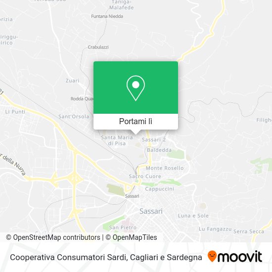 Mappa Cooperativa Consumatori Sardi