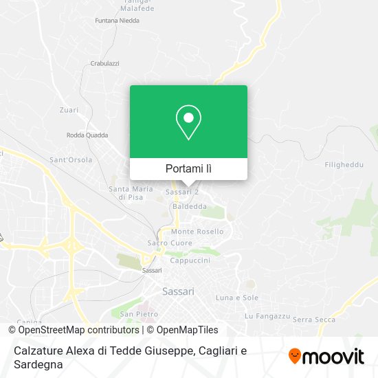 Mappa Calzature Alexa di Tedde Giuseppe