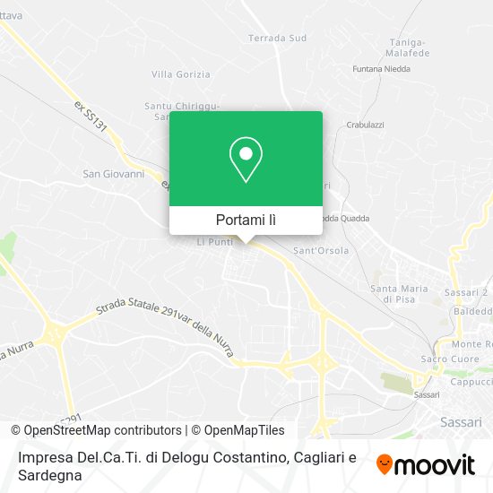 Mappa Impresa Del.Ca.Ti. di Delogu Costantino