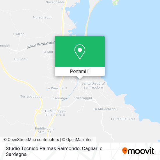 Mappa Studio Tecnico Palmas Raimondo