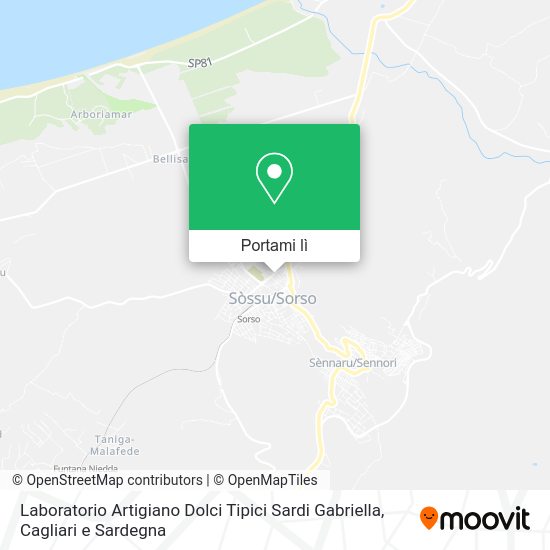 Mappa Laboratorio Artigiano Dolci Tipici Sardi Gabriella