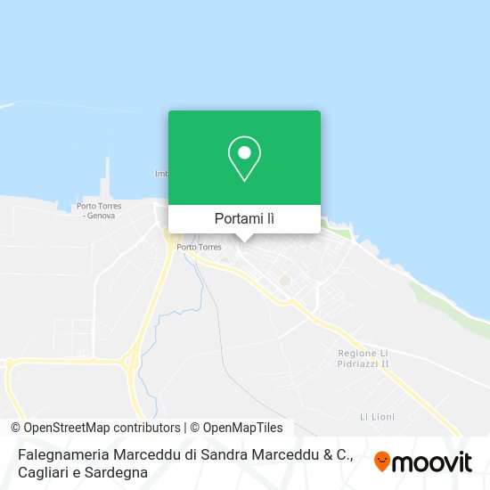 Mappa Falegnameria Marceddu di Sandra Marceddu & C.