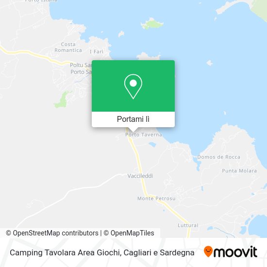 Mappa Camping Tavolara Area Giochi