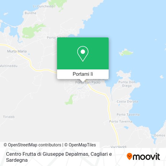 Mappa Centro Frutta di Giuseppe Depalmas