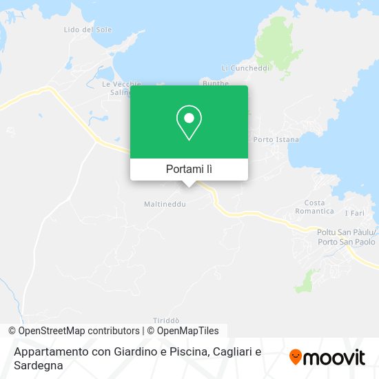 Mappa Appartamento con Giardino e Piscina