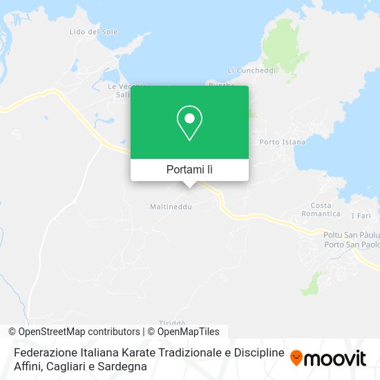 Mappa Federazione Italiana Karate Tradizionale e Discipline Affini