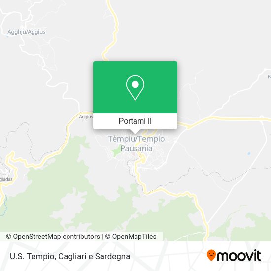 Mappa U.S. Tempio