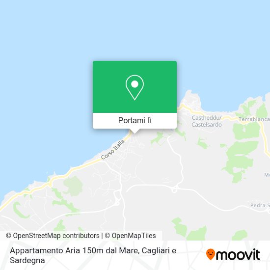 Mappa Appartamento Aria 150m dal Mare
