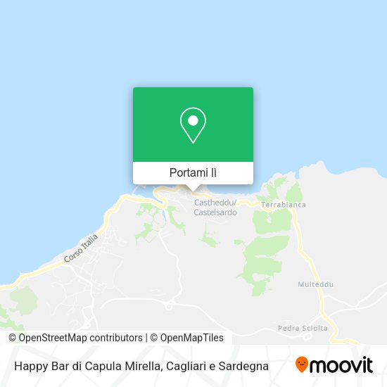 Mappa Happy Bar di Capula Mirella