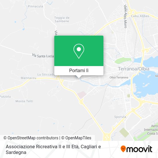 Mappa Associazione Ricreativa II e III Età
