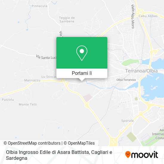 Mappa Olbia Ingrosso Edile di Asara Battista