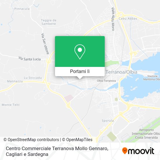 Mappa Centro Commerciale Terranova Mollo Gennaro